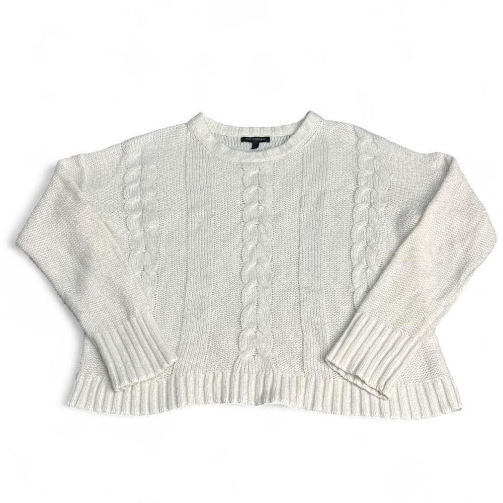 Banana Republic Off-White Cable Knit Sweater